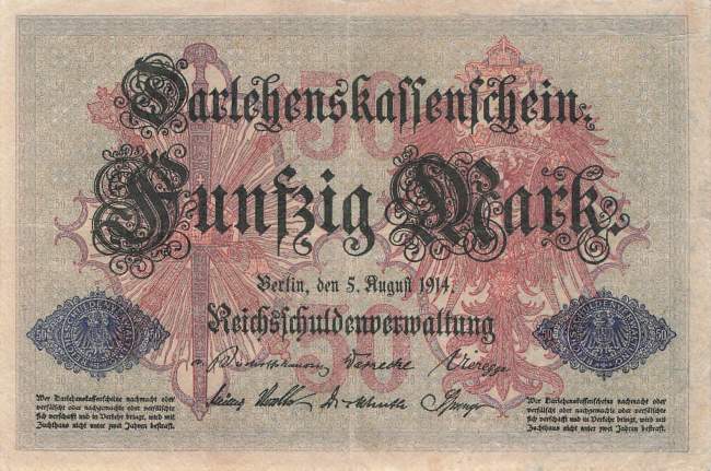 50 Mark 1914 ro.50b F VF